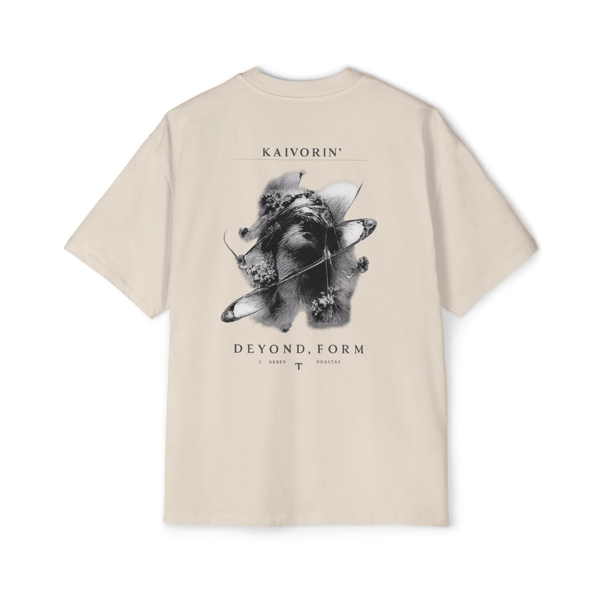 KAIVORIN Beyond Form Graphic Tee — Oversized Planetary Skull