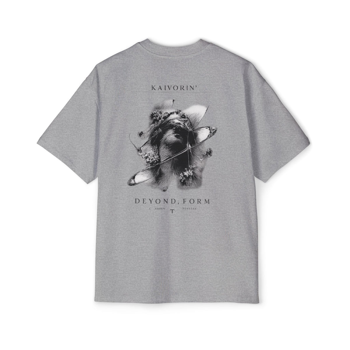 KAIVORIN Beyond Form Graphic Tee — Oversized Planetary Skull