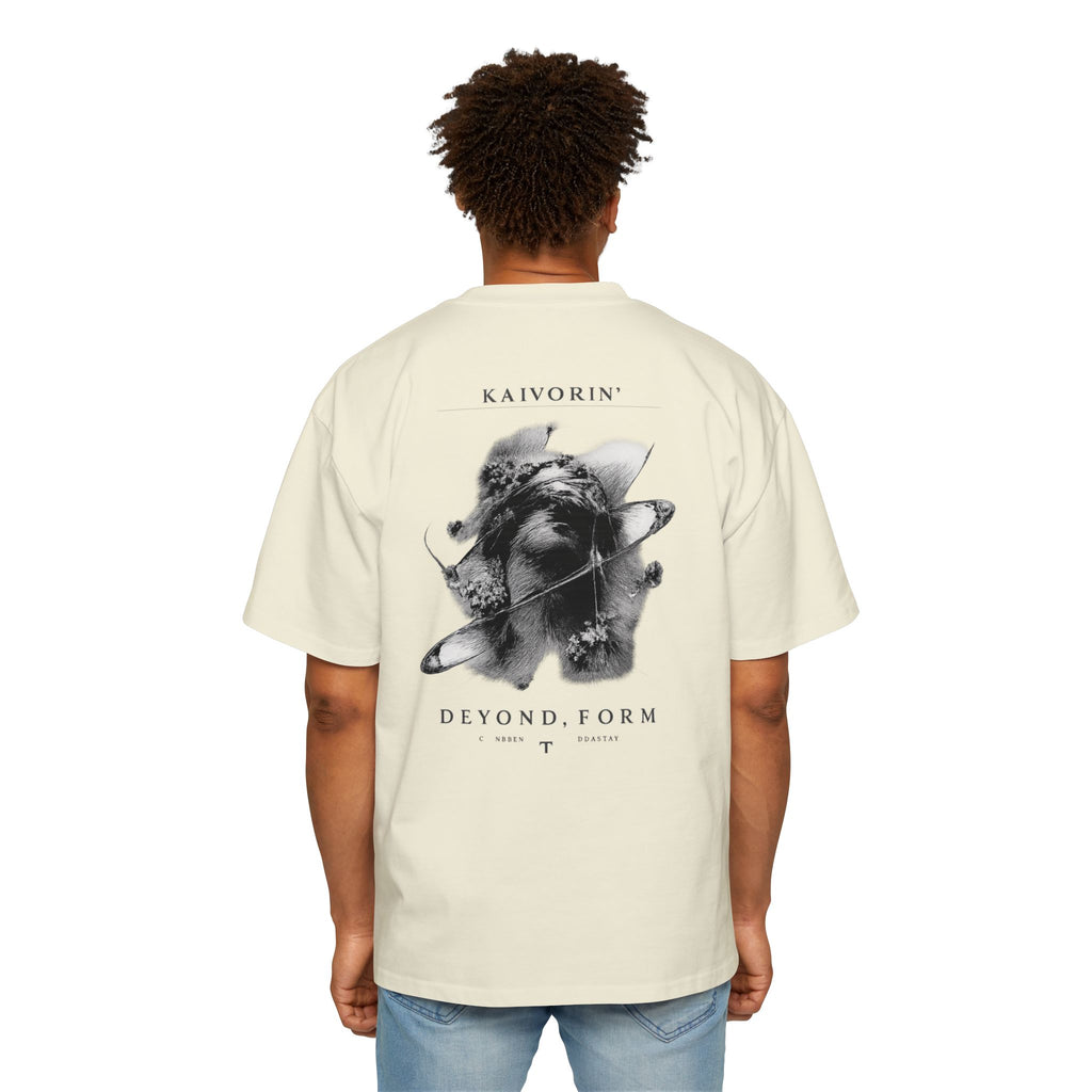 KAIVORIN Beyond Form Graphic Tee — Oversized Planetary Skull