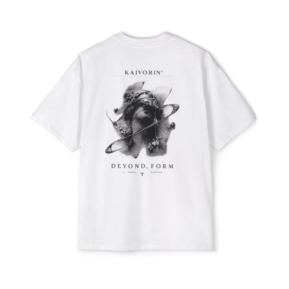 KAIVORIN Beyond Form Graphic Tee — Oversized Planetary Skull