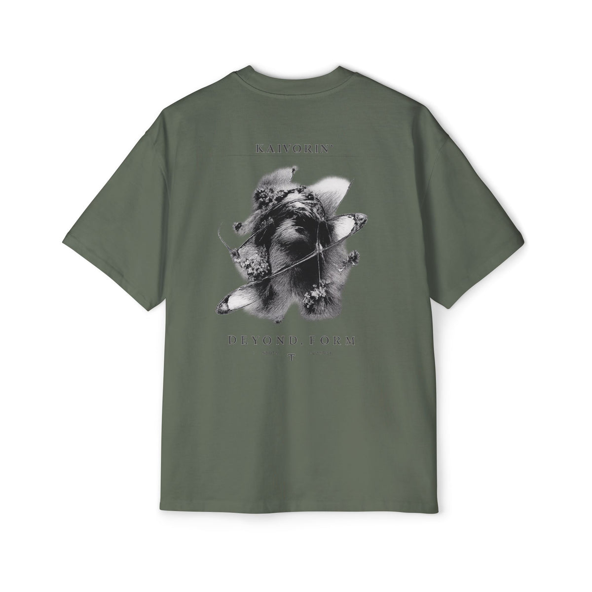KAIVORIN Beyond Form Graphic Tee — Oversized Planetary Skull