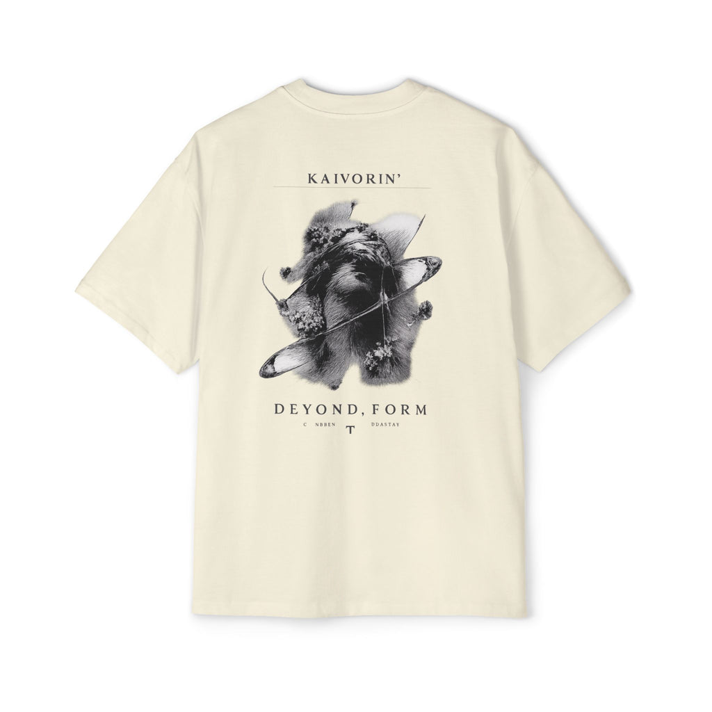 KAIVORIN Beyond Form Graphic Tee — Oversized Planetary Skull
