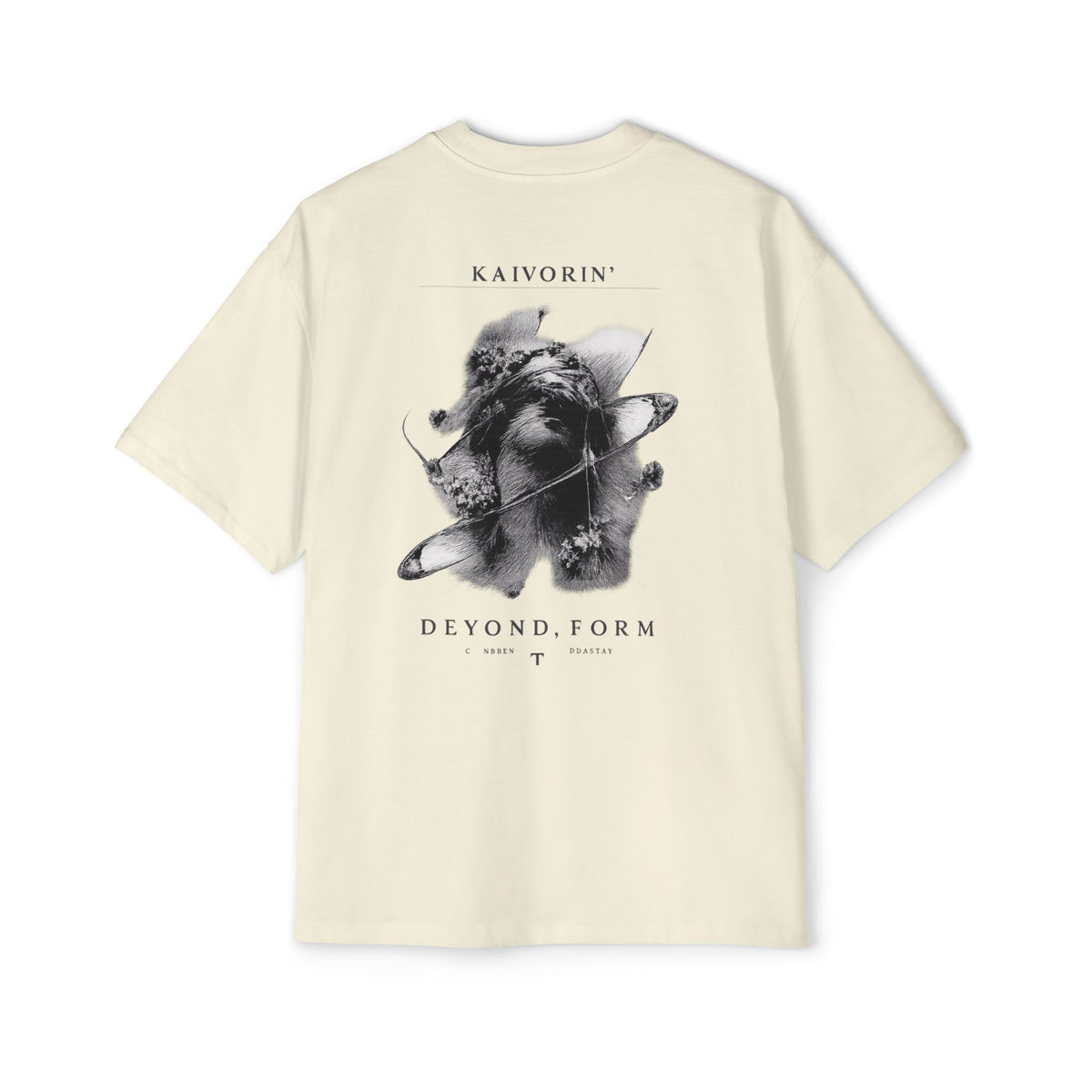 KAIVORIN Beyond Form Graphic Tee — Oversized Planetary Skull