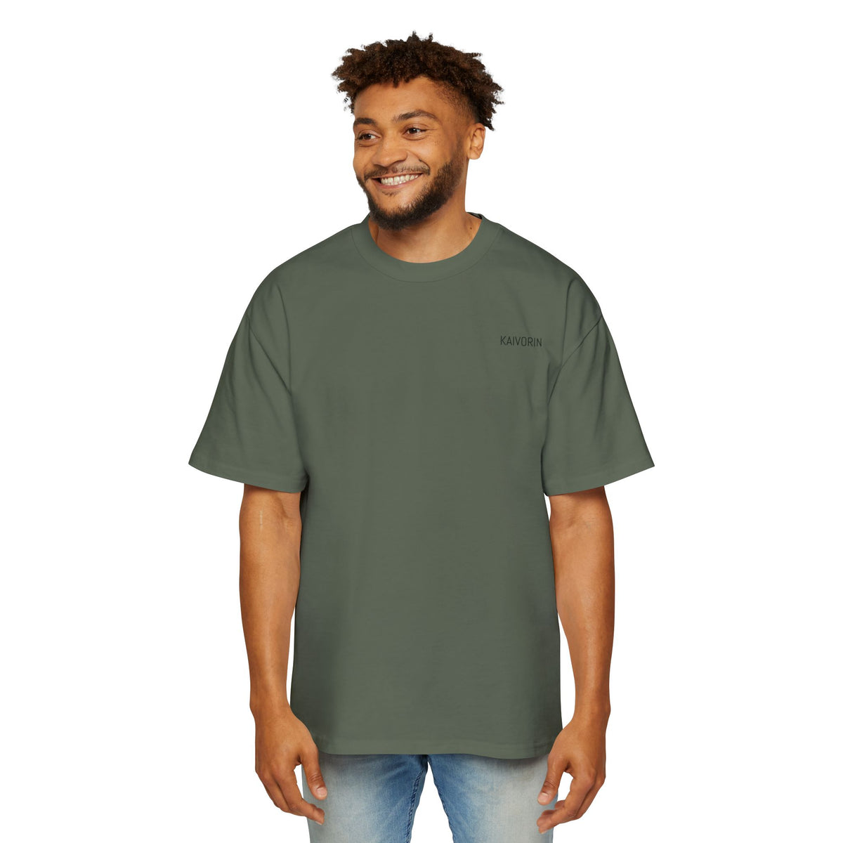 KAIVORIN Beyond Form Graphic Tee — Oversized Planetary Skull