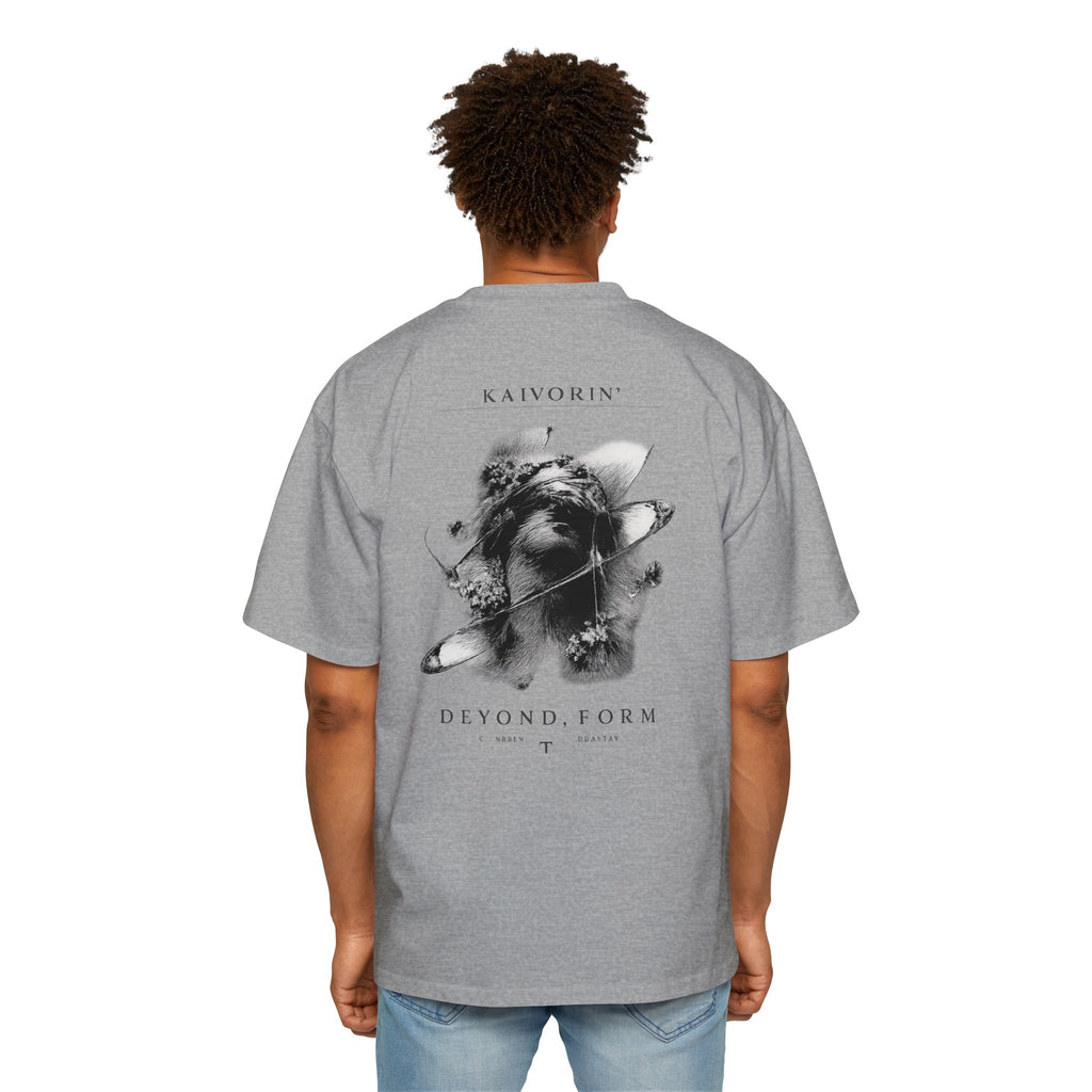 KAIVORIN Beyond Form Graphic Tee — Oversized Planetary Skull
